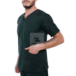 Venta al por mayor de tops médicos por encargo transpirable al por mayor Scrub Uniform Tops - Product Image 2