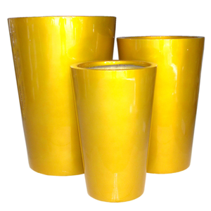 Juego de 3 macetas de fibra de vidrio de tamaño personalizado fácilmente movibles, decoración del hogar de bajo precio para jardín directamente de la fábrica de Vietnam - Product Image 6