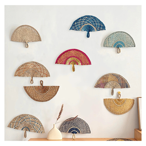 Abanico de Paja de Mar Tejido a Mano para Decoración Tropical, Refrigeración Manual y Venta al por Menor, Vietnam - Product Image 3