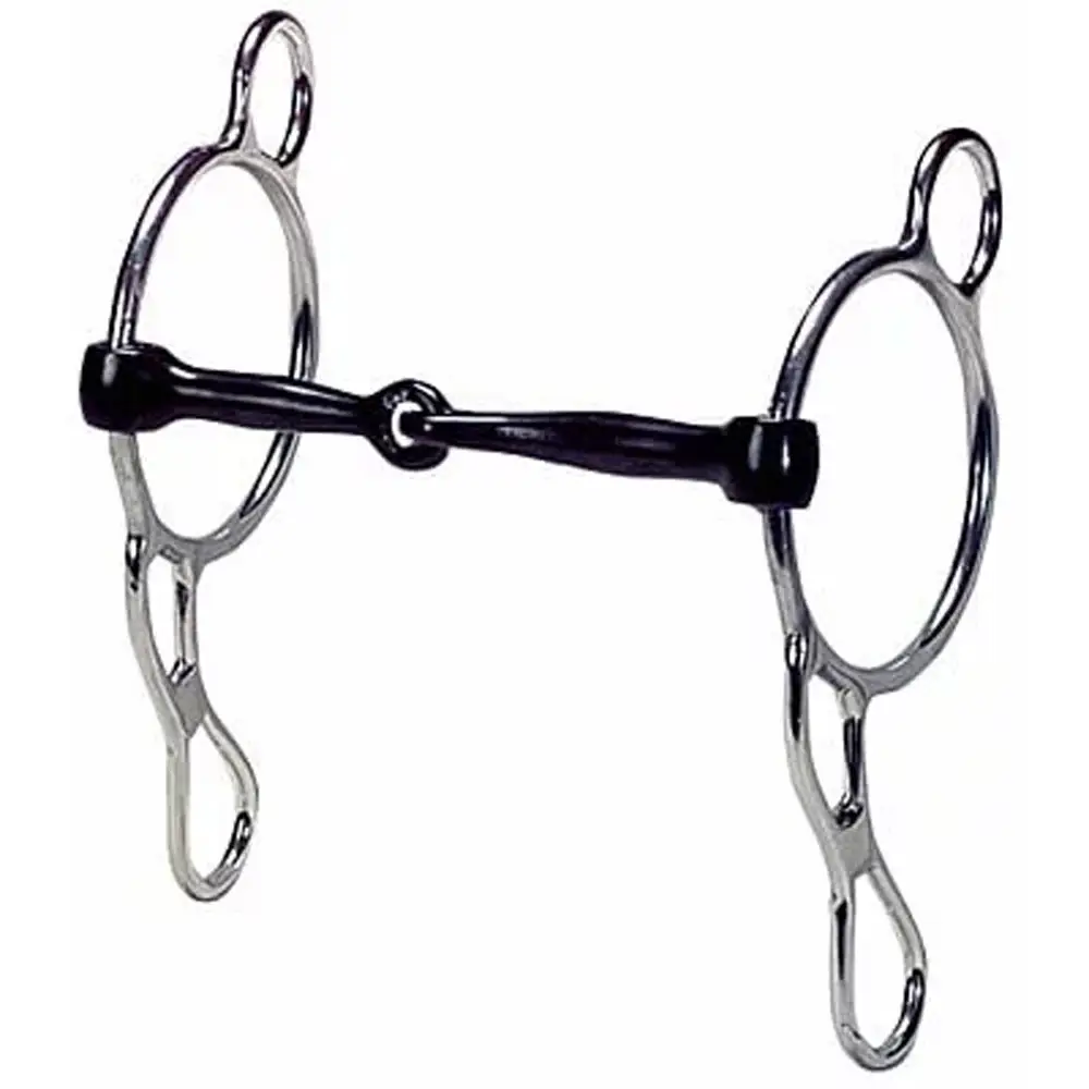 Wholesale PF-124 Stainless Steel Full Cheek Snaffle Bit Prize Mouth Horse Tack