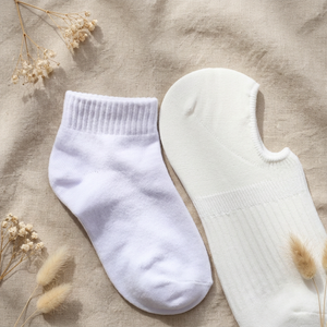 Grip <b>Heel</b> Slip on Cotton Blend <b>Socks</b> & Ribbed No-show Ankle Liners for Women with Patented 90 Degree Fit & Anti-Slip Silicone - Product Image 1