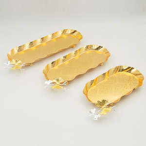 Plateau à encens décoratif en métal doré de luxe avec support pour la maison Temple Puja Porte-bâtonnets d'arôme Cadeau Décoration haut de gamme Luxe XL - Product Image 4