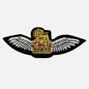 ROYAL BADGE Hand Embroidered 3D Design Custom Logo <b>Sew</b>-On Fabric Metal Felt <b>Pin</b> Badge for Bags Customized Size - Product Image 1