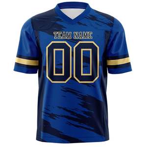 เสื้ออเมริกันฟุตบอลสั่งทำขายส่งพร้อมชื่อและหมายเลข |   ชุดทีมกีฬาแบบซับลิเมชั่น - Product Image 1