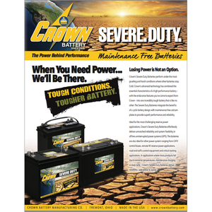 Batterie AGM à décharge profonde 12V 110Ah Groupe 31, batterie scellée Crown - Product Image 3
