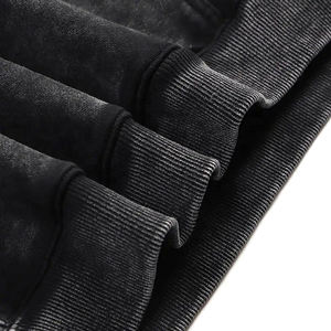 Wash Hoodie Hommes 100% Coton Heavyweight Streetwear Sweat à capuche surdimensionné Acid Washed Blank Hoodie Pour Hommes - Product Image 4