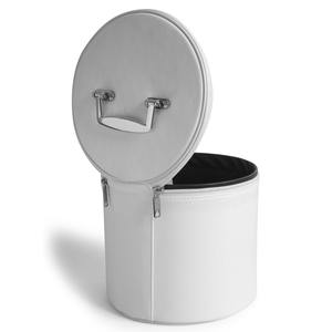 Boîte de rangement et de présentation pour chapeau Fez OES de qualité supérieure, blanche (emblème brodé à la main), pour l'Étoile de l'Est maçonnique - Product Image 6