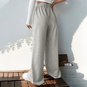 2025 nuevos pantalones Cargo elásticos en forma de V para mujer, pierna ancha empalmada informal europea y americana de cintura alta para invierno - Product Image 4
