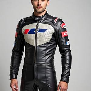 Traje de cuero de motocicleta de dos piezas de alta calidad para hombres | Equipo de equitación de calle aprobado por la CE | Flexible | Suministro directo de fábrica - Product Image 3