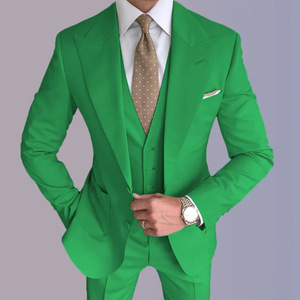 ชุดสูทผู้ชายสามชิ้นแฟชั่นใหม่ขายส่ง ทรงเข้ารูป สไตล์เกาหลี ชุดทางการ ระดับไฮเอนด์ สำหรับงานแต่งงาน - Product Image 5