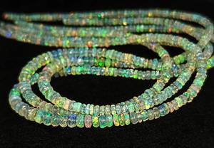 ลูกปัดโอปอลเอธิโอเปียทรงเหลี่ยมเพชรพลอยจากธรรมชาติขนาด6มม. 4-7มม. - Product Image 6