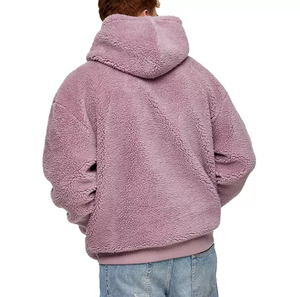 Sweats à capuche en sherpa pour hommes 100% coton Hiver Chaud Doux Veste en polaire Coupe-vent Séchage rapide Décontracté Mode Vente en gros bon marché - Product Image 2