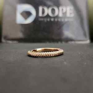 Adorable Bague de Fiançailles Classique en Acier Inoxydable avec Pierre Naturelle, Plaqué Argent Sterling 925, Tendance Unisexe pour Anniversaire - Product Image 5