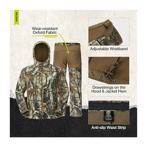 Combinaison camo toutes saisons pour les activités de chasse avec tissu durable et doux pour le confort - Product Image 5
