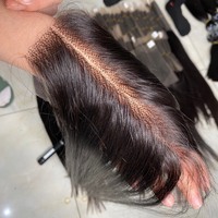 Swiss Lace Frontal Closure 100% cheveux humains vierges, Extension de cheveux, prix de gros, couleur personnalisée, Style de cheveux lisses