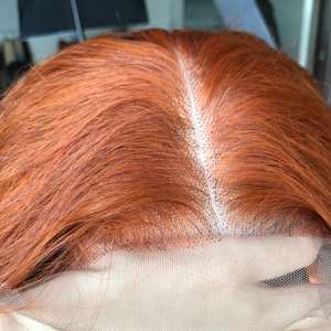 Artículo popular Peluca de pelo rizado vietnamita crudo de Color naranja 20 pulgadas Pelucas de cabello virgen de encaje HD sin procesar para mujeres negras - Product Image 4