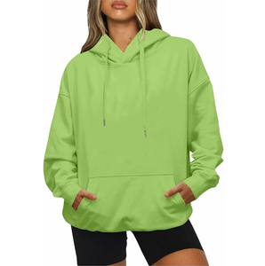 Último diseño Temporada de invierno Sudadera con capucha para mujer Moda transpirable Ropa deportiva Sudadera con capucha para mujer con bolsillos - Product Image 6