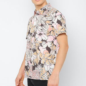 เสื้อเขตร้อนฮาวายสำหรับผู้ชาย, เสื้อพิมพ์ลาย3D เสื้อโอเวอร์ไซส์แขนสั้นชายหาดวันหยุด - Product Image 5