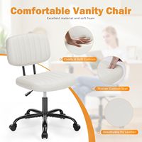 DM Factory Réglable en hauteur 360° °   Chaise de bureau pivotante, chaise de bureau ergonomique à roulettes pour la maison avec base en métal