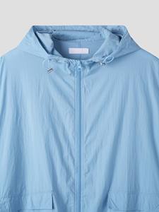 Gran Oferta personalizada 100% poliéster transpirable ropa deportiva chaqueta cortavientos fino bordado impermeable de talla grande bordado con soporte - Product Image 2