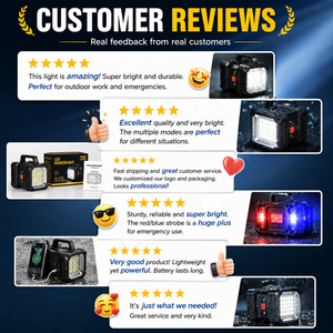 Linterna de Búsqueda Recargable de Alta Potencia, IP65, Doble Cabezal, P70, Súper Brillante, LED, <span class=keywords><strong>1000</strong></span>+ Lúmenes, para Camping al Aire Libre, Venta al Por Mayor - Product Image 5