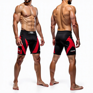 กางเกงขาสั้นต่อสู้ MMA ไม่มี GI BJJ grappling กางเกงขาสั้น sublimated ขายส่ง MMA สวมใส่ Jitsu กิโมโนทนทาน - Product Image 3