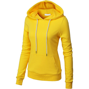 Sudaderas con capucha cálidas para mujer fabricadas con forro polar de algodón cepillado de gran tamaño, acabados acanalados y sensación suave y ligera - Product Image 1