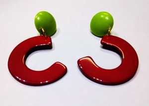 Hermosos Pendientes de Resina Acrílica con Diseño de Remolino de Mármol Gris y Crema para Mujer, Estilo Vintage, Joyería de Moda para Uso Diario, Regalo - Product Image 4