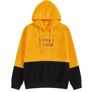 Sweat-shirt uni pour hommes, col ras du cou, épaules tombantes, grandes tailles, sweat à capuche à manches longues, hauts surdimensionnés, coton biologique OEM pour hommes - Product Image 1