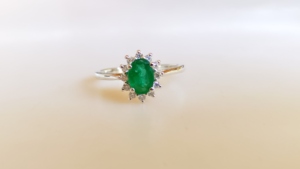 จริงสีเขียวมรกตแซมเบียหรูหรา Moissanite แหวนคุณภาพสูงแหวนเพชรมรกตผู้หญิงที่ขายส่งเงินแท้ 925 แหวน - Product Image 4