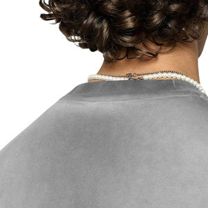 Camiseta Oversize de Algodón para Hombre, de Gramaje Pesado, con Hombro Caído, Lisa, con Lavado Ácido, de Felpa Francesa, de Corte Cuadrado y Corto, Personalizable - Product Image 4