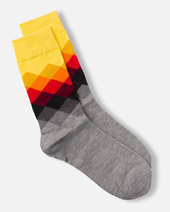 ถุงเท้ากันลื่นของผู้ชายออกแบบได้ตามต้องการลายเพชรสีจางสำหรับใช้ในชีวิตประจำวันและของขวัญวันหยุด - Product Image 4