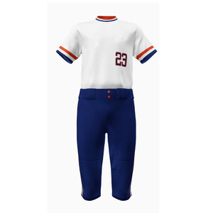 Uniforme de baseball de haute qualité avec logo personnalisé vêtements de sport à manches courtes respirants à séchage rapide avec numéro d'équipe - Product Image 2