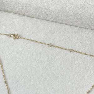 Top Trending 1 Ct Princess IGI Certified VVS Lab Grown Diamond 14K Solitario de oro sólido Colgante Collar Moda Mujer Joyería - Product Image 6