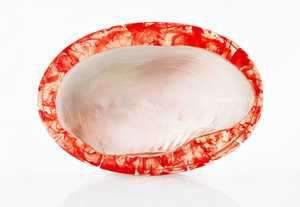 Bol décoratif artisanal en résine et nacre Pièce maîtresse de table de luxe pour la maison et l'hôtel - Product Image 2