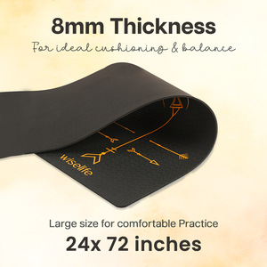 Inspirado en la naturaleza: la esterilla de yoga más delgada en verde oscuro - Product Image 6