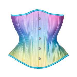 Corset en satin pour femme Bustier désossé avec dentelle idéal pour les robes de soirée de bal ou de luxe à la mode - Product Image 4
