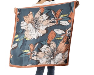 Handmade Luxurious Printed Jacquard Square <b>Silk</b> <b>Scarves</b> & Shawls Fouta Customizable Colors & Designs Made in India - Product Image 1