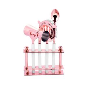 Kit de barman de haute qualité avec support élégant, ensemble de shaker à cocktail pour boisson mélangée, ensemble d'outils de bar professionnel - Product Image 1