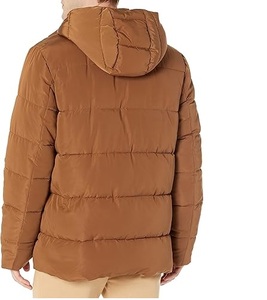 Chaqueta acolchada de alta calidad con cremallera de burbujas resistente al agua para mujer, chaqueta acolchada de nailon de Color sólido 100% - Product Image 2