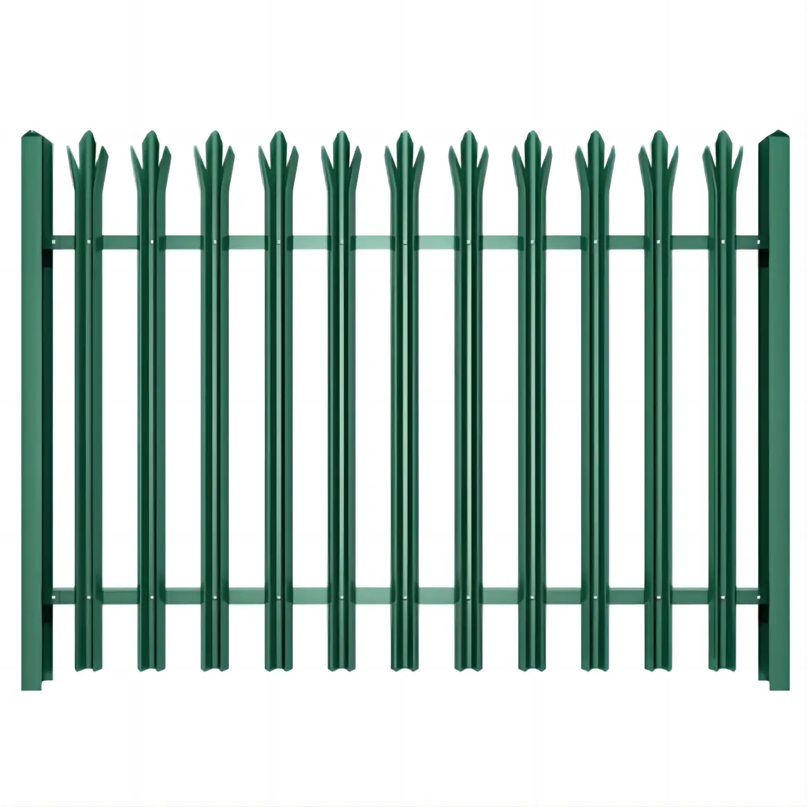 Harga pagar palisade tahan air desain baru berbagai jenis pagar Eropa palisade picket ipe h post pagar untuk taman dekoratif
