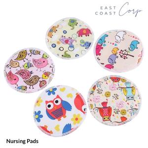 <b>Nursing</b> <b>Pads</b> 4 Layer Bamboo Breast <b>Pads</b> Soft Absorbent Maternity Reusable <b>Pads</b> Round Breastfeeding For Mother - Product Image 3