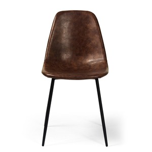 BFG027 Modern Leather Armchair with Metal Legs Revolving and <b>Reclining</b> Comfortable Convertible Design for Home Office Use - Product Image 2