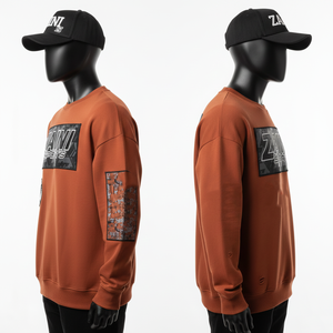 Sudadera de Hombre, Premium, 320 GSM, Algodón y Poliéster, Panel Frontal de Felpa, Logotipo con Transferencia Térmica, Colores Sólidos, Básica - Product Image 3