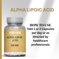Acide alpha-lipoïque OEM de qualité supérieure 150 gélules Complément alimentaire fulvique à haute teneur en ALA Capsules d'acide alpha-lipoïque naturel