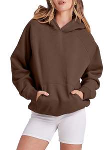 Sweat-shirts à capuche unisexes pour femmes, broderie personnalisée et impression en relief, sweat-shirts en coton surdimensionnés - Product Image 6