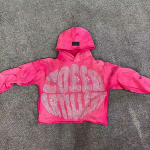 Alta calidad personalizado DTG gráfico serigrafía bordado aplique parche doble cremallera Vintage sol desvanecido ácido lavado Sudadera con capucha sólido - Product Image 5