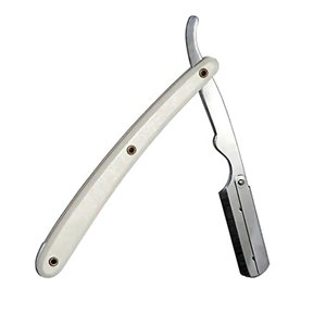 Nouveau rasoir jetable à poignée en plastique solide argent brillant polonais coupe lisse rasage rasoir lame modifiable nouveau barbier en plastique - Product Image 2