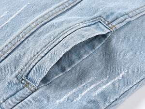 Chaqueta Vaquera para Mujer, Informal, de Invierno, Chaqueta de Otoño, Abrigo Vaquero con Botones, Chaqueta Vaquera Ancha de Color Oscuro para Mujer - Product Image 5