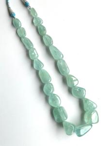 สร้อยคอพลอยอะความารีน 959.80 กะรัต ทรงกลมเรียบ คุณภาพสูง ธรรมชาติ สำหรับทำเครื่องประดับอัญมณีชั้นดี - Product Image 6